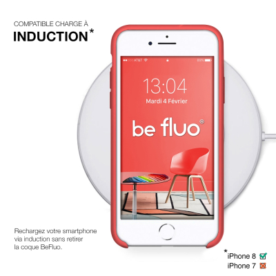 Moxie Coque iPhone 7/8/SE 2020 [BeFluo] Coque Silicone Fine et Légère pour iPhone 8, iPhone 7 et iPhone SE 2020, Intérieur Micro