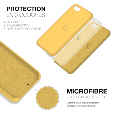 Moxie Coque iPhone 7/8/SE 2020 [BeFluo] Coque Silicone Fine et Légère pour iPhone 8, iPhone 7 et iPhone SE 2020, Intérieur Micro