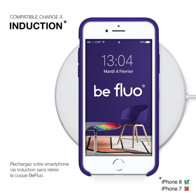Moxie Coque iPhone 7/8/SE 2020 [BeFluo] Coque Silicone Fine et Légère pour iPhone 8, iPhone 7 et iPhone SE 2020, Intérieur Micro
