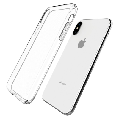 Moxie Coque iPhone X / iPhone XS [Skintrans] Coque en TPU Souple Transparente Ultra Fine en Silicone, Anti-traces, Ajustement Pa