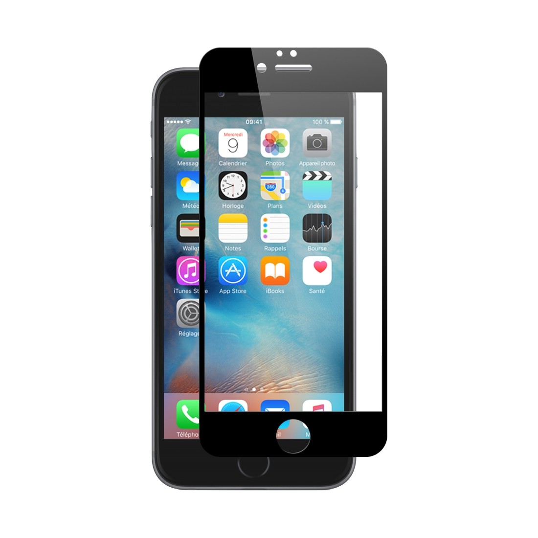 Glass Moxie Ultimate 3D Full Cover HD Noire pour iPhone 7/8