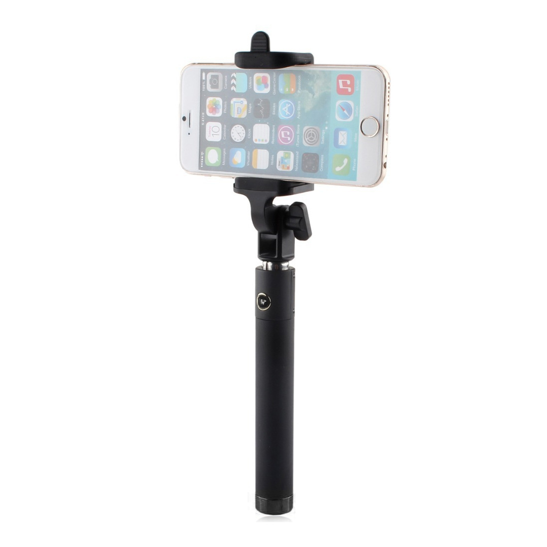 Mini Perche téléscopique Selfie Moxie Noir avec bouton Bluetooth