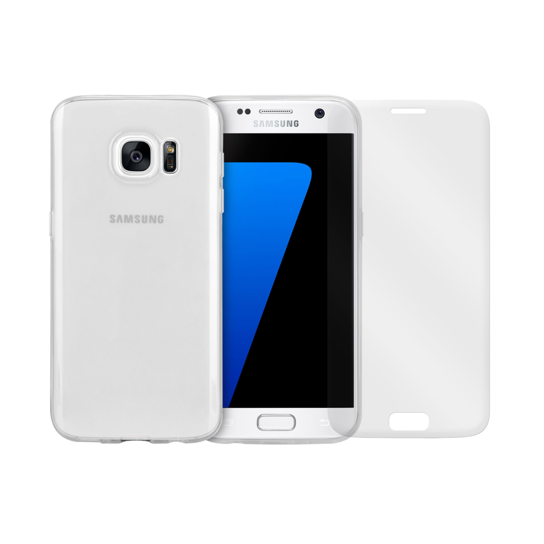 Pack FullProtect Moxie 1 coque TPU transparente + 1 Glass 2.5D pour Samsung Galaxy S7