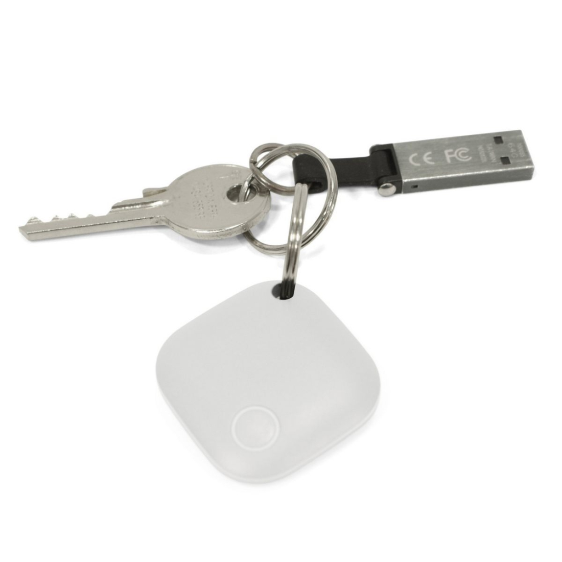 Key Finder Porte clés traqueur Waterproof IP 67 - Blanc