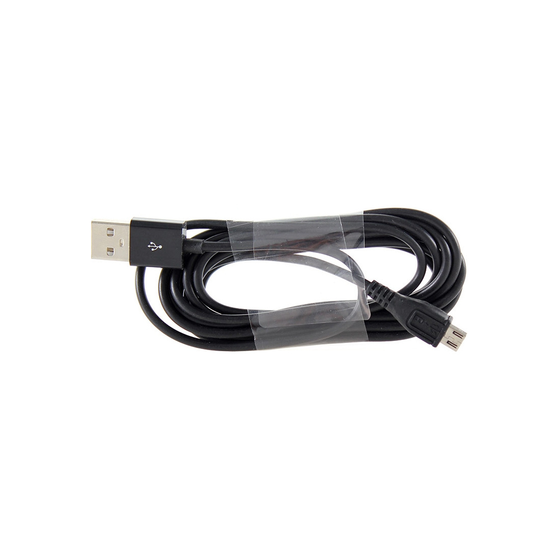 Câble data Universel 2m micro USB Noir - Sans packaging