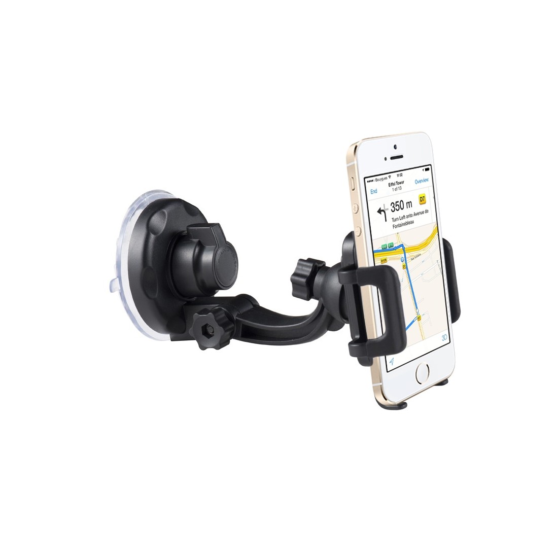 Support Ventouse Moxie SupCar  avec bras articulés et verrouillage