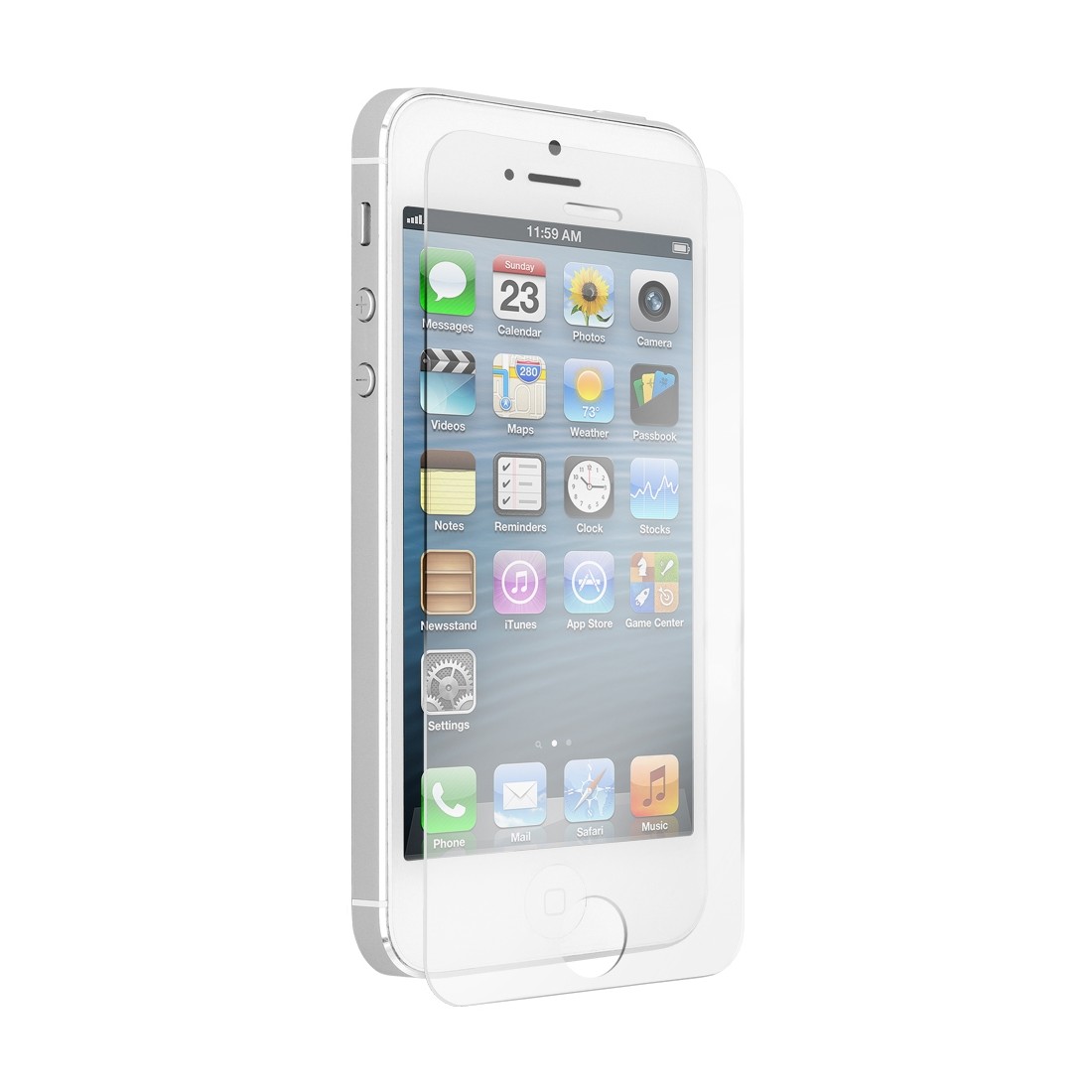 Film de protection en Verre Trempé 2.5D pour iPhone 5/5S/5C