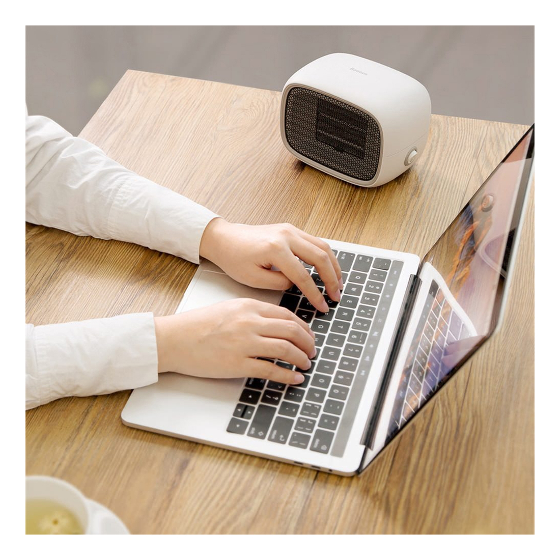 BASEUS Mini Radiateur Soufflant de bureau 500W/50Hz ACNXB-A02 - Blanc