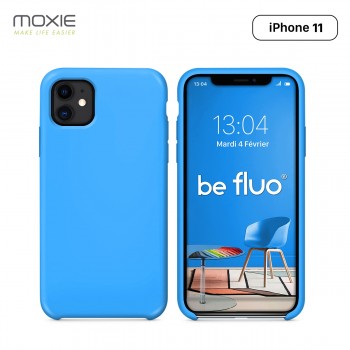 Moxie Coque iPhone 11 [BeFluo®] Coque Silicone Fine et Légère pour iPhone 11 6.1- Intérieur Microfibre, Coque Anti-chocs et Anti