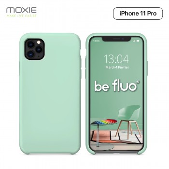 Moxie Coque iPhone 11 Pro [BeFluo] Coque Silicone Fine et Légère pour iPhone 11 Pro 5.8" Intérieur Microfibre, Coque Anti-chocs 