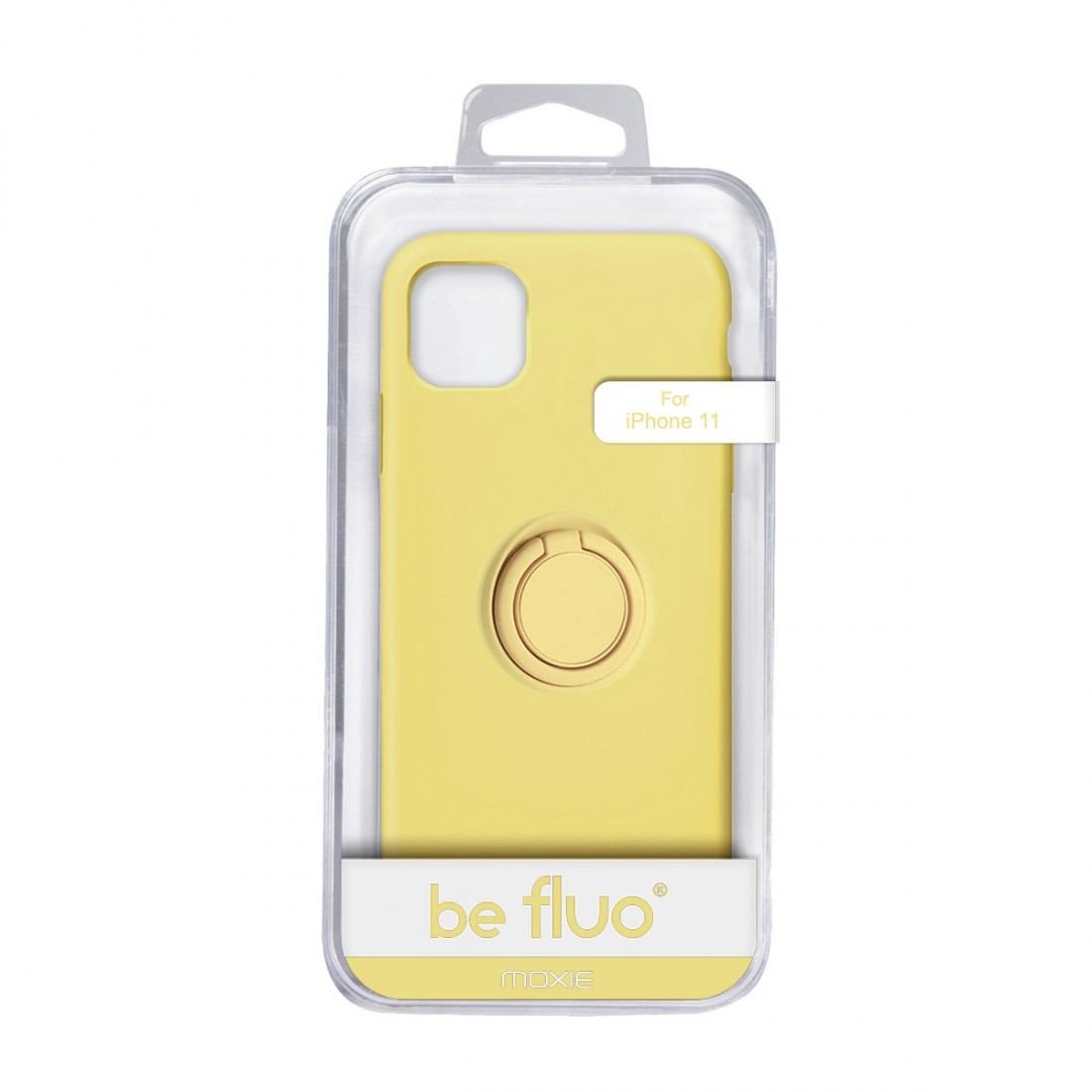 Moxie Coque iPhone 11 [BeLoop®] - Coque Silicone Fine et Légère pour iPhone 11 avec Ring Holder intégré - Intérieur Microfibre, 