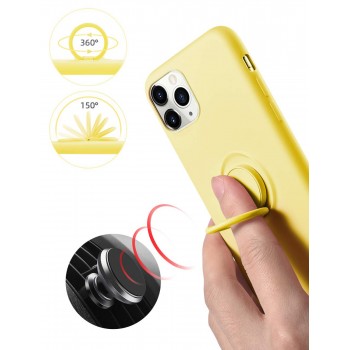 Moxie Coque iPhone 11 PRO [BeLoop®] - Coque Silicone Fine et Légère pour iPhone 11 Pro avec Ring Holder intégré - Intérieur Micr