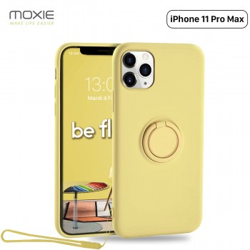Moxie Coque iPhone 11 PRO  Max [BeLoop®] - Coque Silicone Fine et Légère pour iPhone 11 Pro Max avec Ring Holder intégré - Intér