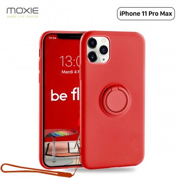 Moxie Coque iPhone 11 PRO  Max [BeLoop®] - Coque Silicone Fine et Légère pour iPhone 11 Pro Max avec Ring Holder intégré - Intér