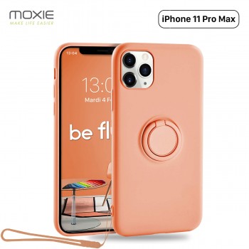 Moxie Coque iPhone 11 PRO  Max [BeLoop®] - Coque Silicone Fine et Légère pour iPhone 11 Pro Max avec Ring Holder intégré - Intér