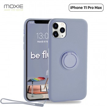 Moxie Coque iPhone 11 PRO  Max [BeLoop®] - Coque Silicone Fine et Légère pour iPhone 11 Pro Max avec Ring Holder intégré - Intér