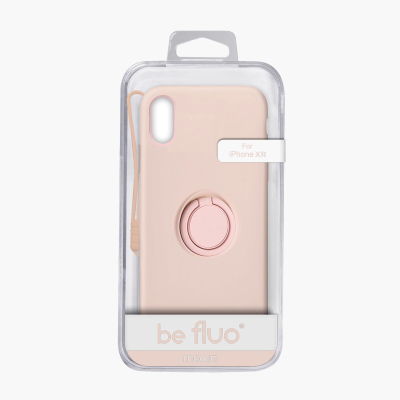 Moxie Coque iPhone XR [BeLoop®] - Coque Silicone Fine et Légère pour iPhone XR avec Ring Holder intégré - Intérieur Microfibre, 