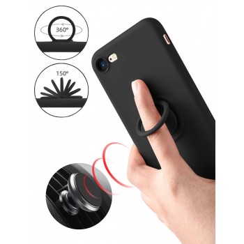 Moxie Coque iPhone 7/8/SE 2020 [BeLoop®] - Coque Silicone Fine et Légère pour iPhone 7/8/SE 2020 avec Ring Holder intégré - Inté