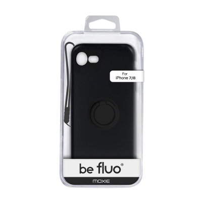 Moxie Coque iPhone 7/8/SE 2020 [BeLoop®] - Coque Silicone Fine et Légère pour iPhone 7/8/SE 2020 avec Ring Holder intégré - Inté