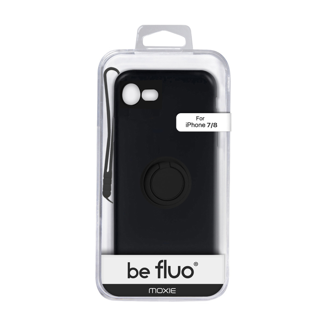 Moxie Coque iPhone 7/8/SE 2020 [BeLoop®] - Coque Silicone Fine et Légère pour iPhone 7/8/SE 2020 avec Ring Holder intégré - Inté
