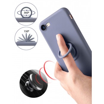 Moxie Coque iPhone 7/8/SE 2020 [BeLoop®] - Coque Silicone Fine et Légère pour iPhone 7/8/SE 2020 avec Ring Holder intégré - Inté