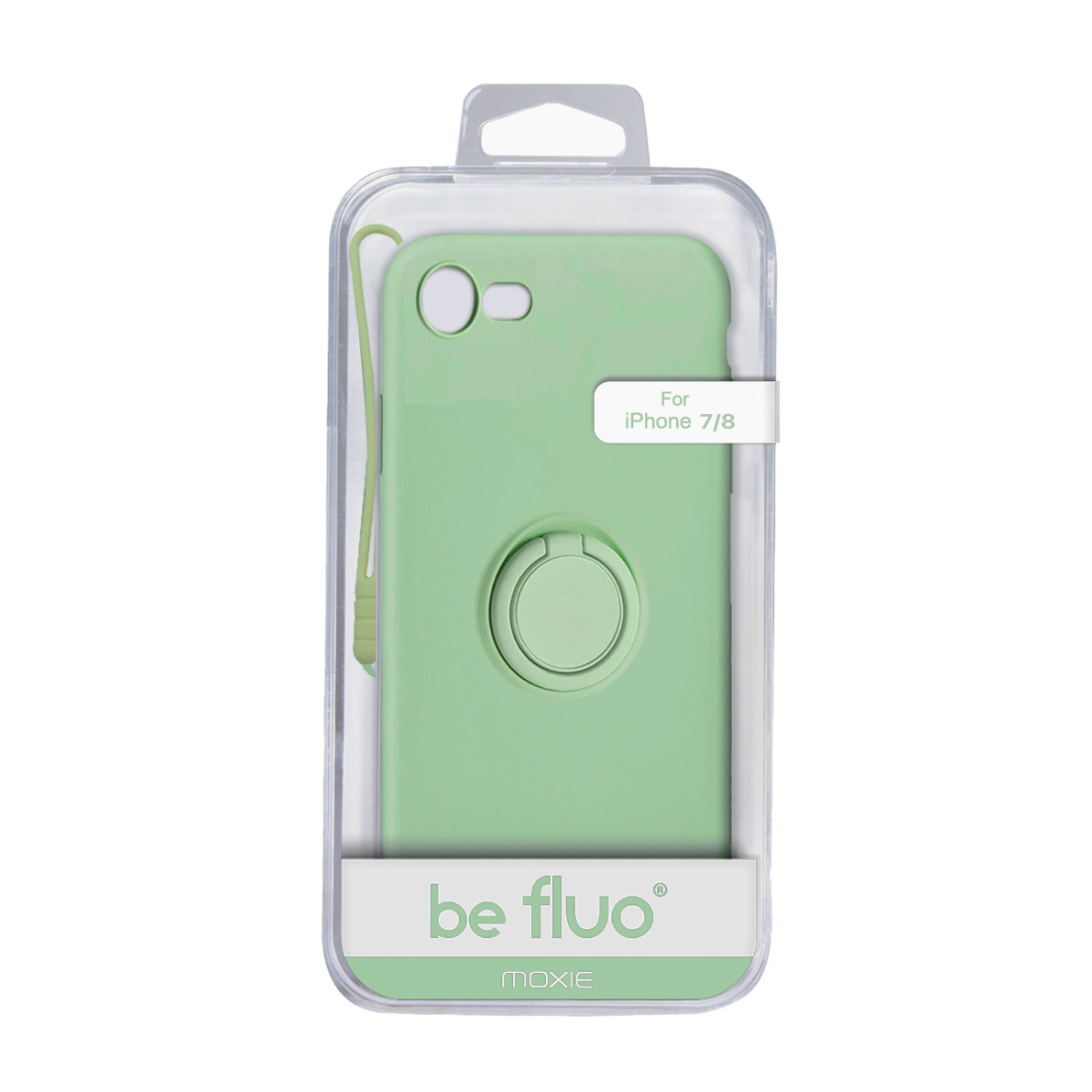 Moxie Coque iPhone 7/8/SE 2020 [BeLoop®] - Coque Silicone Fine et Légère pour iPhone 7/8/SE 2020 avec Ring Holder intégré - Inté