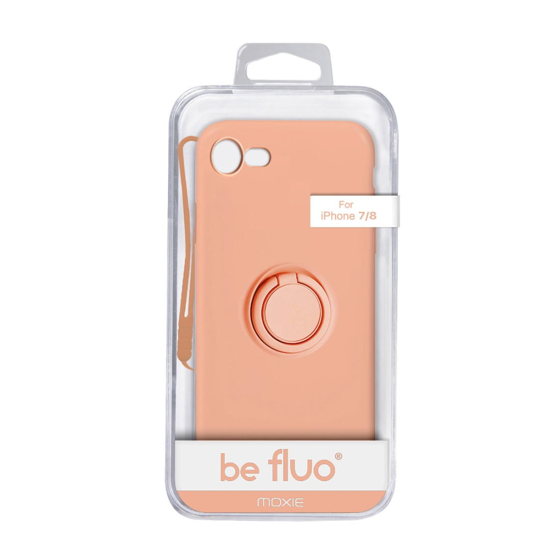 Moxie Coque iPhone 7/8/SE 2020 [BeLoop®] - Coque Silicone Fine et Légère pour iPhone 7/8/SE 2020 avec Ring Holder intégré - Inté
