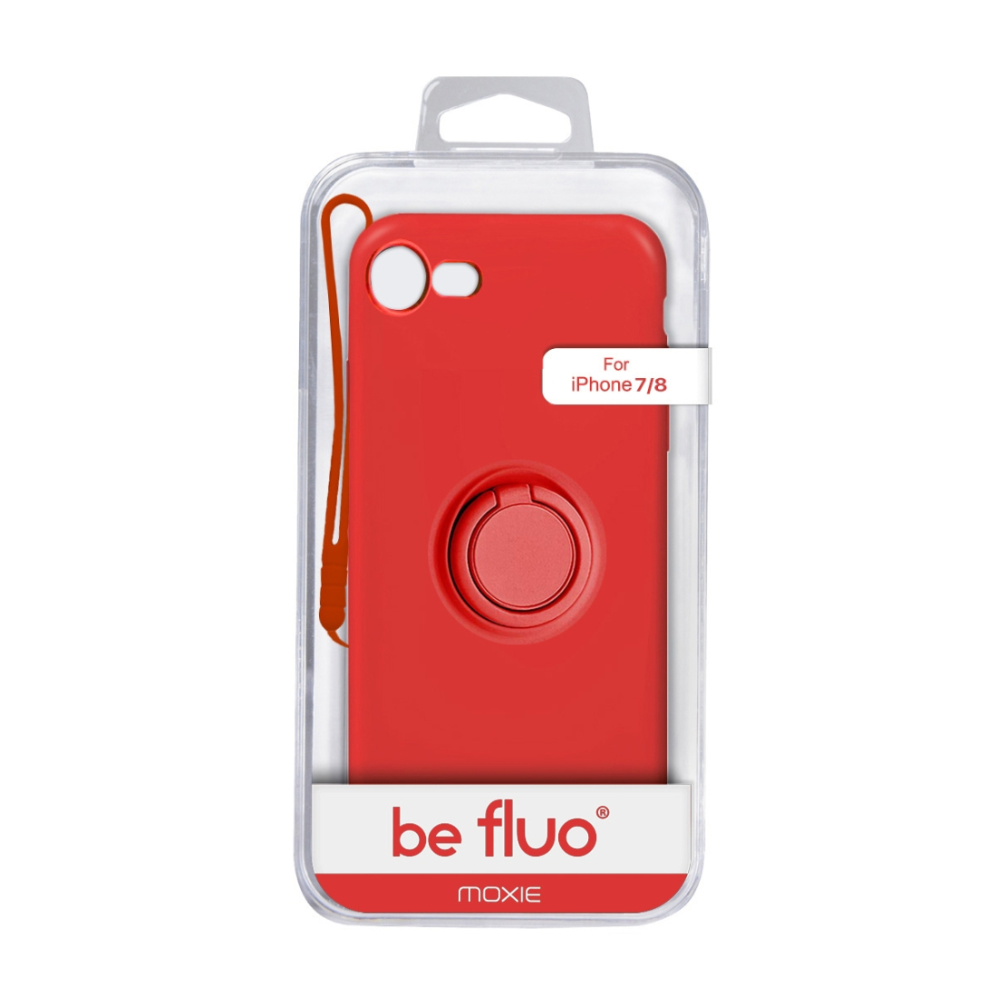 Moxie Coque iPhone 7/8/SE 2020 [BeLoop®] - Coque Silicone Fine et Légère pour iPhone 7/8/SE 2020 avec Ring Holder intégré - Inté