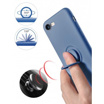 Moxie Coque iPhone 7/8/SE 2020 [BeLoop®] - Coque Silicone Fine et Légère pour iPhone 7/8/SE 2020 avec Ring Holder intégré - Inté