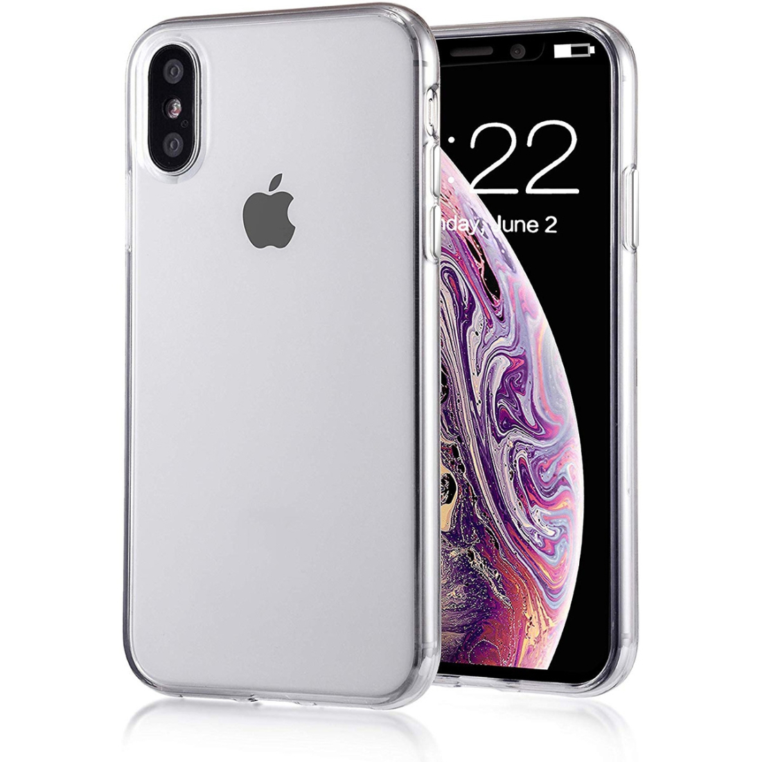 Coque renforcée Moxie transparente en TPU et Acrylique pour iPhone X /XS