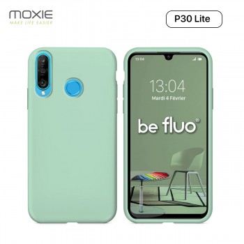 Moxie Coque Huawei P30 Lite [BeFluo] Coque Silicone Fine et Légère pour Huawei p30 Lite, Intérieur Microfibre, Coque Anti-chocs 