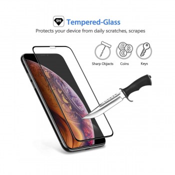 Moxie Verre Trempé pour iPhone 11 [Ultimate 3D+] Protection d'écran Complète en Verre Trempé 9H Ultra Clair, Anti-rayures et Ant