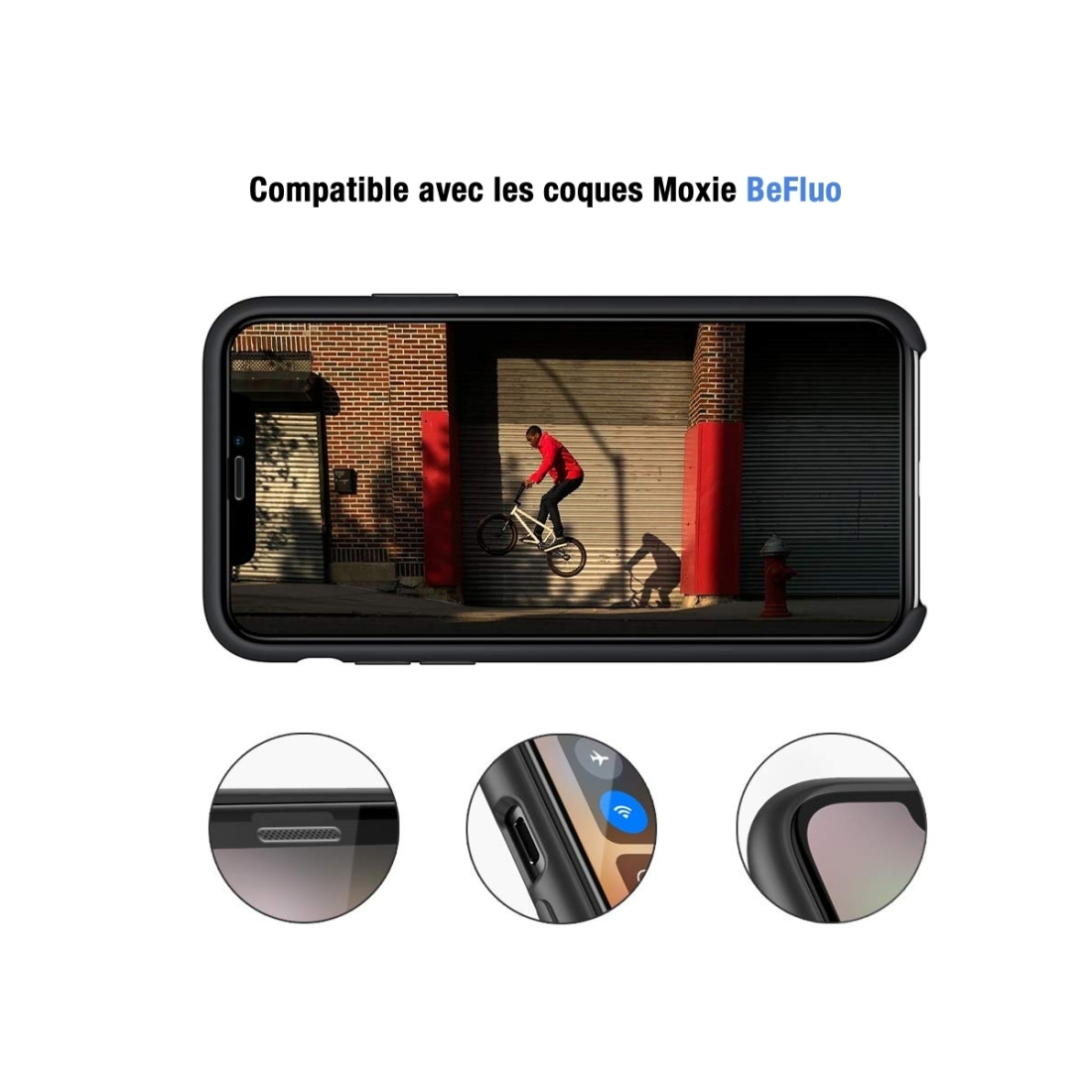 Moxie Verre Trempé pour iPhone 11 [Ultimate 3D+] Protection d'écran Complète en Verre Trempé 9H Ultra Clair, Anti-rayures et Ant