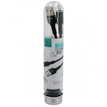 Câble Type C, USAMS [USAMSTUBE] Câble Type-C renforcé en Nylon tressé supportant la Charge et la Synchronisation des données en 