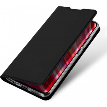 Etui portefeuille DUX Ducis en cuir PU avec porte-carte et fonction vidéo pour Xiaomi Note 8 Pro - NOIR