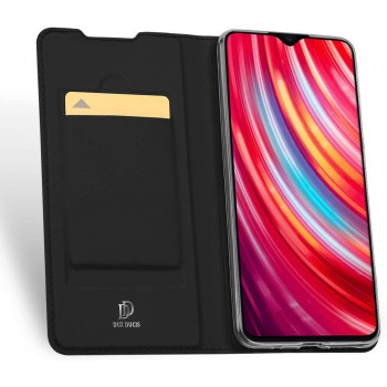 Etui portefeuille DUX Ducis en cuir PU avec porte-carte et fonction vidéo pour Xiaomi Note 8 Pro - NOIR