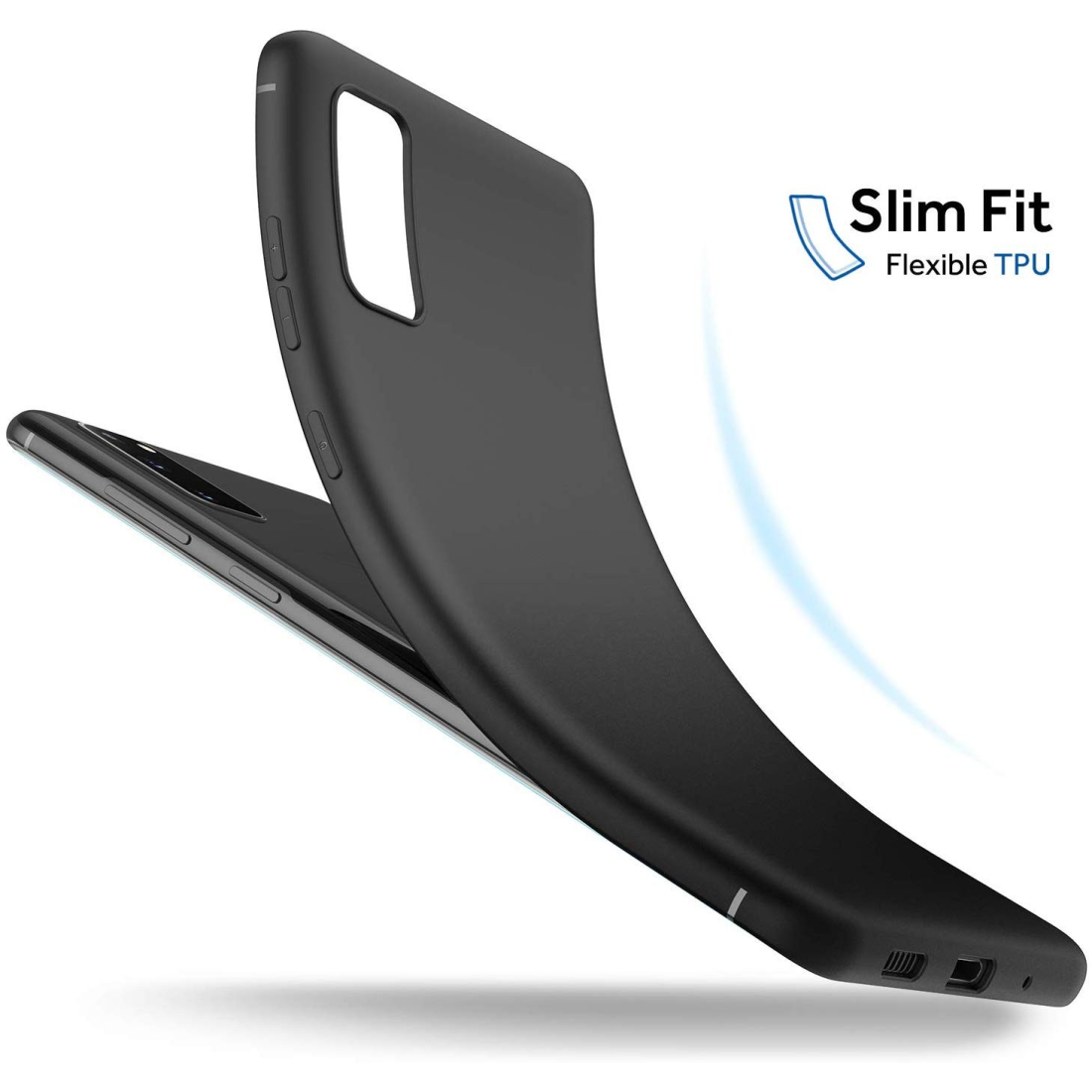 Housse TPU Souple Black Mat pour Samsung Galaxy S20+