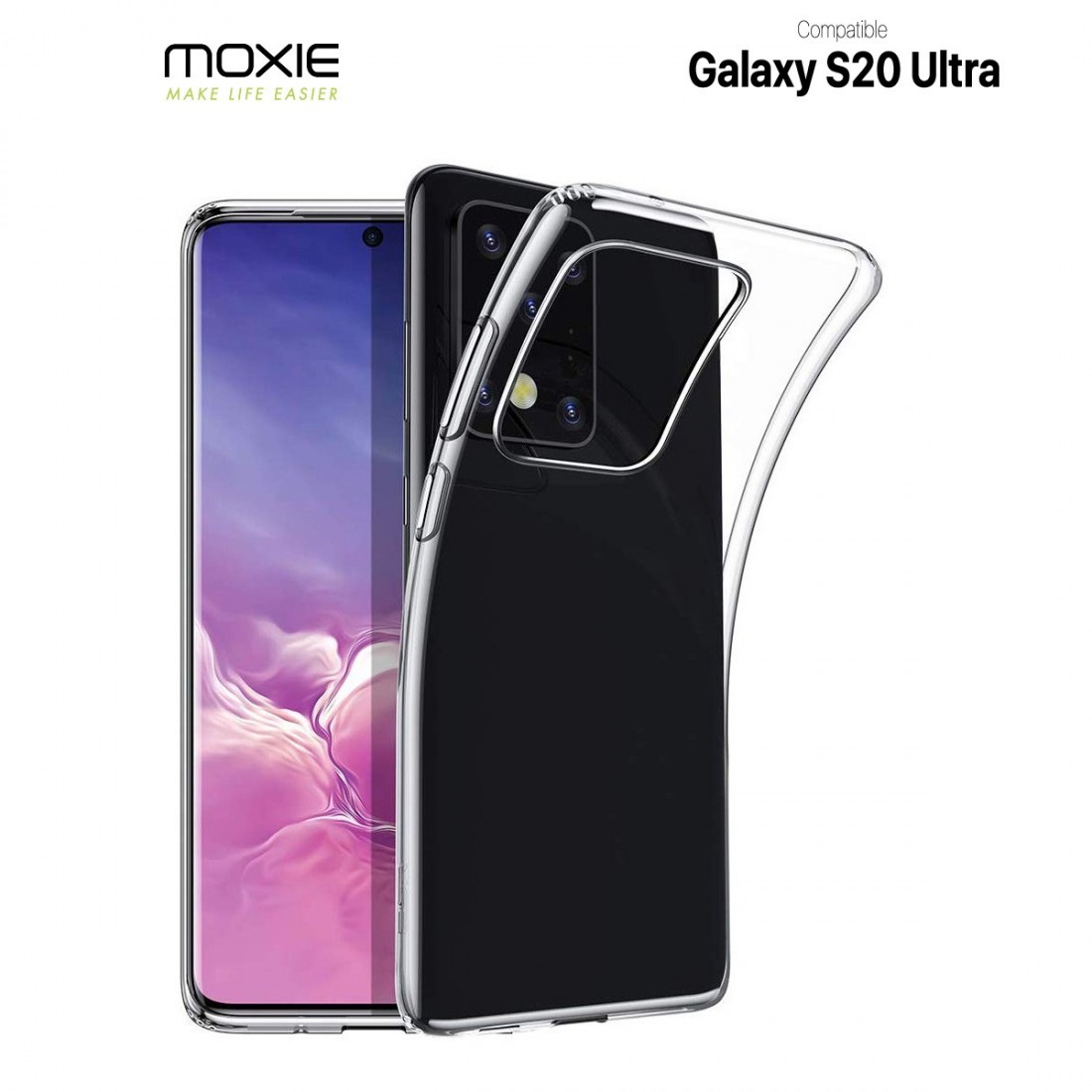 Pack FullProtect 1 coque + 1 verre trempé 3D Moxie pour Galaxy S20 Ultra