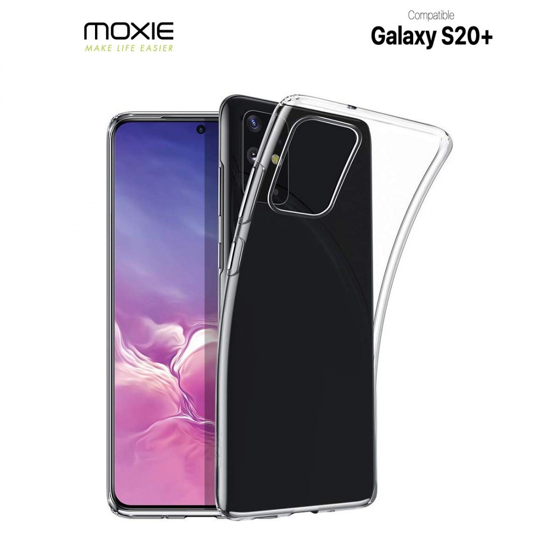 Pack FullProtect 1 coque + 1 verre trempé 3D incurvé Moxie pour Galaxy S20+