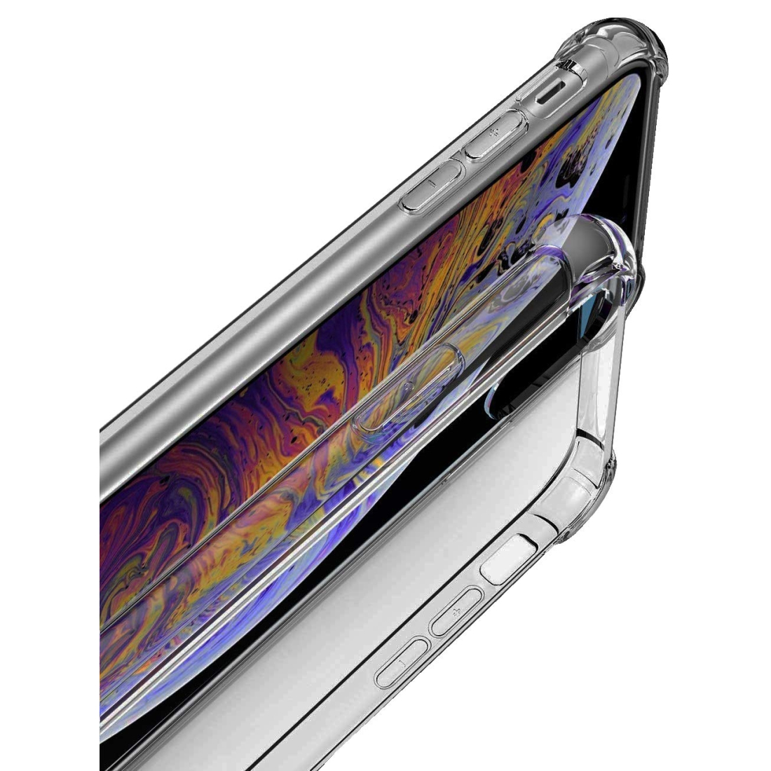 Moxie Coque iPhone XR [AIRBAG] Coque Bumper Renforcée pour iPhone XR
, Coque en Silicone Transparente Anti-Chocs et Anti-rayures
