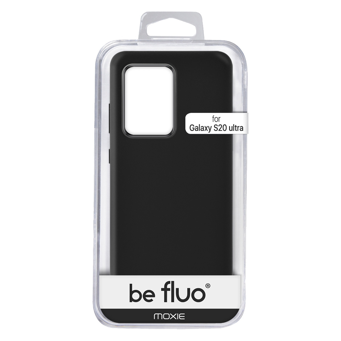 Coque Silicone Be Fluo Anti-chocs et Anti-rayures Intérieur Microfibre pour Galaxy S20 Ultra - Noir