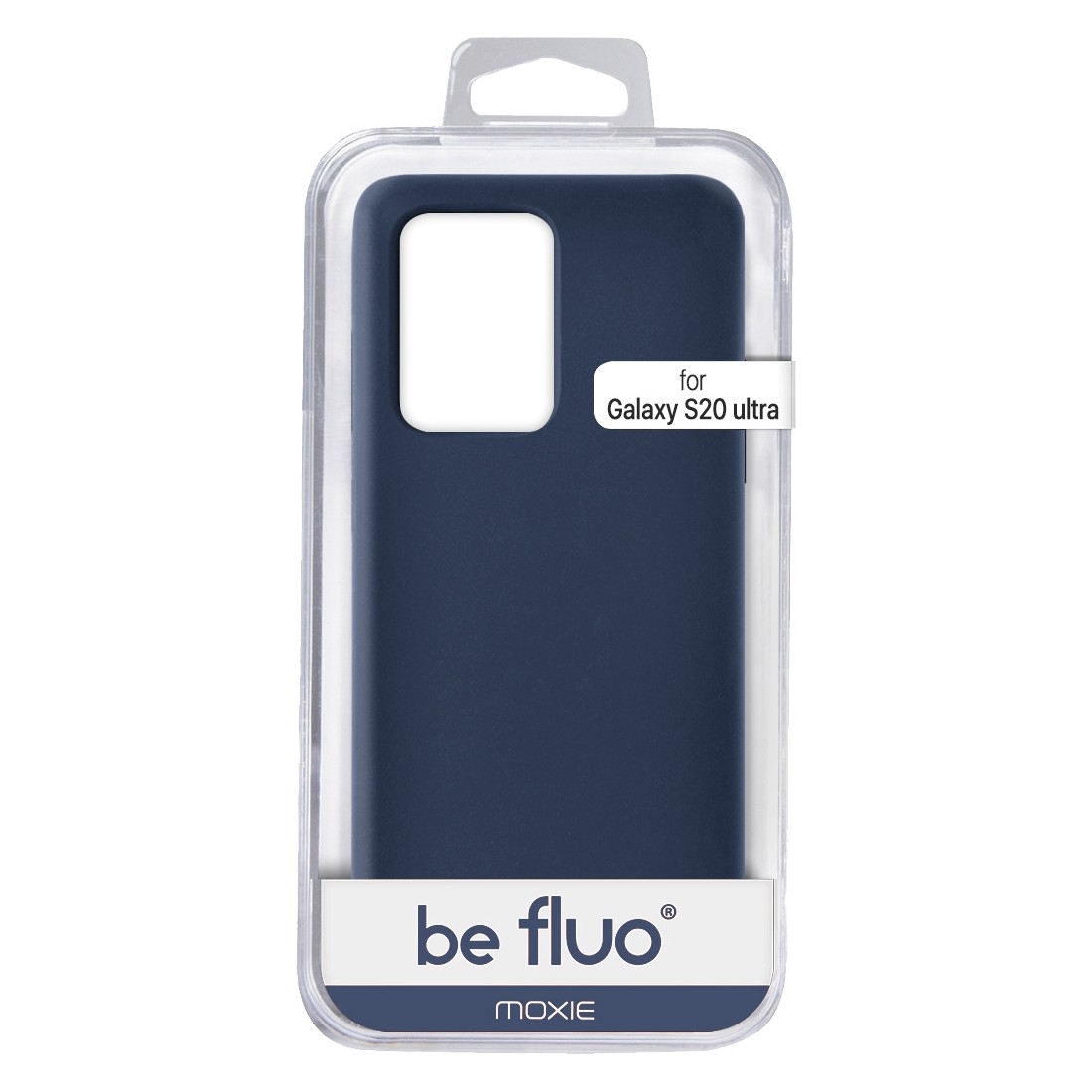 Coque Silicone Be Fluo Anti-chocs et Anti-rayures Intérieur Microfibre pour Galaxy S20 Ultra - bleu fonçé