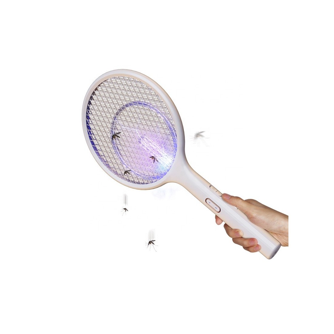 USAMS raquette électrique anti moustique US-ZB144 sans support blanc