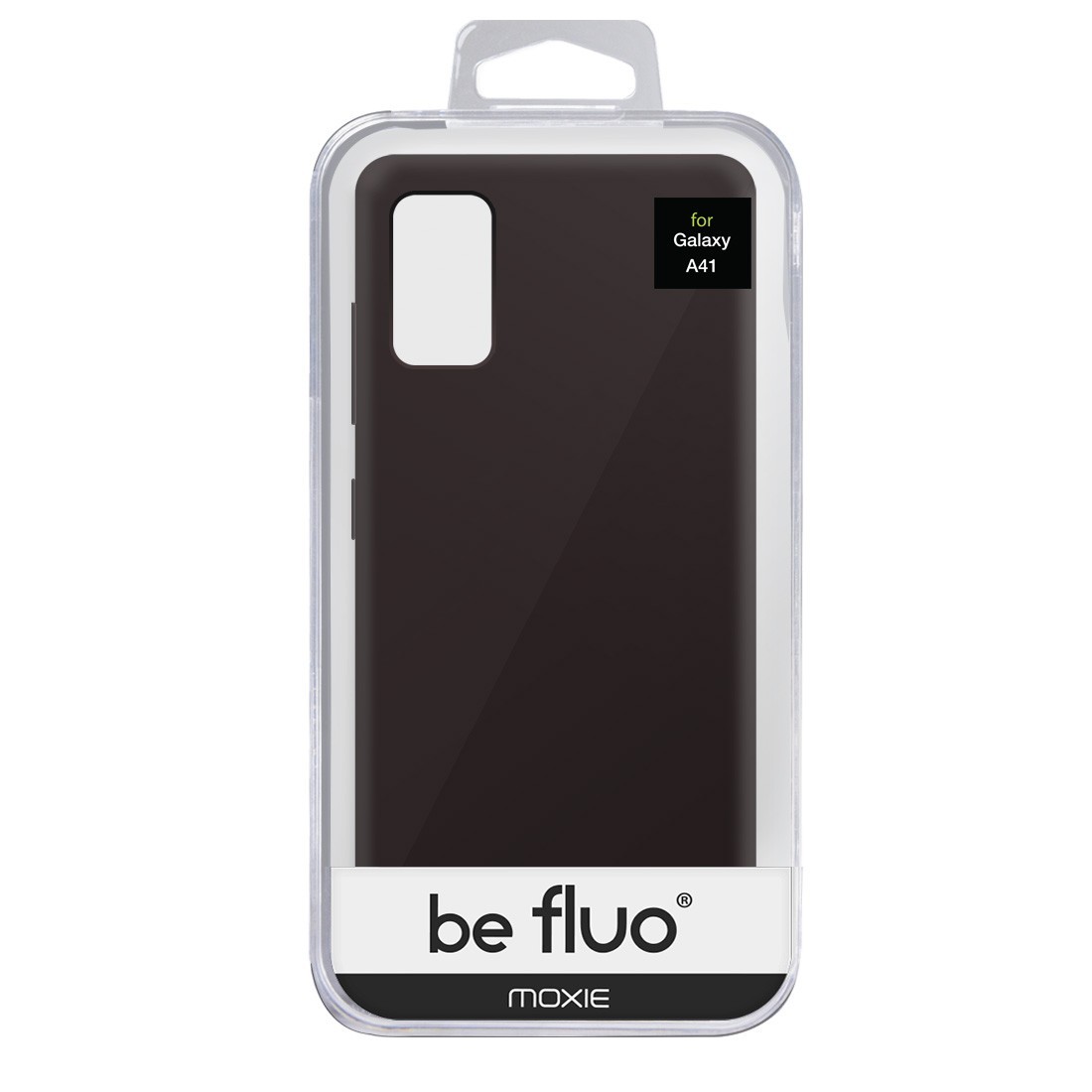 Coque Silicone Be Fluo Anti-chocs et Anti-rayures Intérieur Microfibre pour Galaxy A41 - Noir