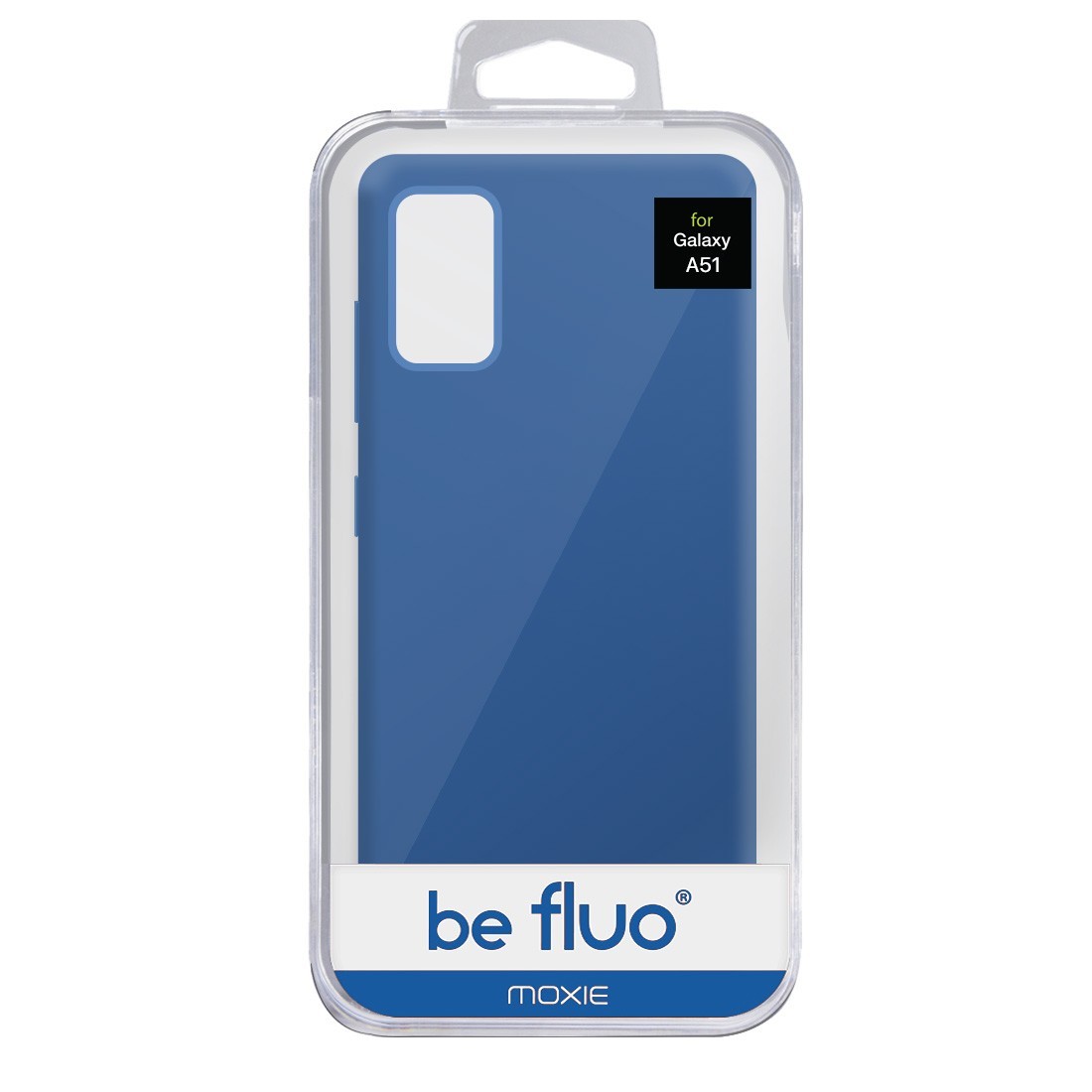 Coque Silicone Be Fluo Anti-chocs et Anti-rayures Intérieur Microfibre pour Galaxy A51 - Bleu fonçé