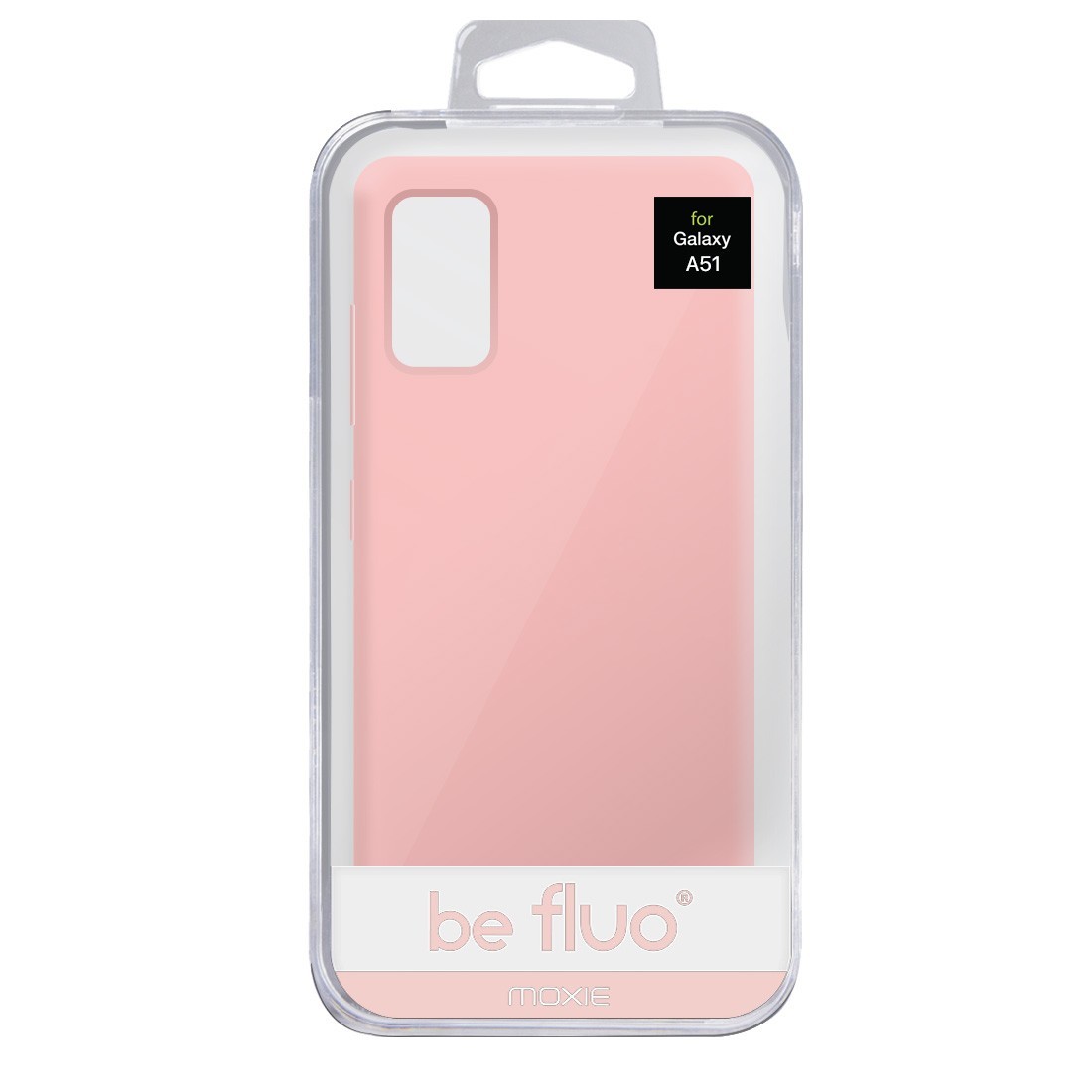 Coque Silicone Be Fluo Anti-chocs et Anti-rayures Intérieur Microfibre pour Galaxy A51 - Rose clair