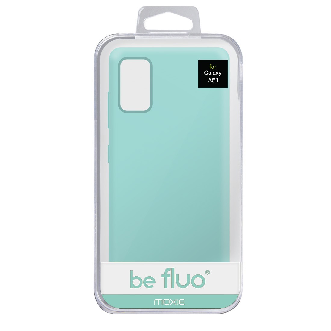 Coque Silicone Be Fluo Anti-chocs et Anti-rayures Intérieur Microfibre pour Galaxy A51 - Vert menthe