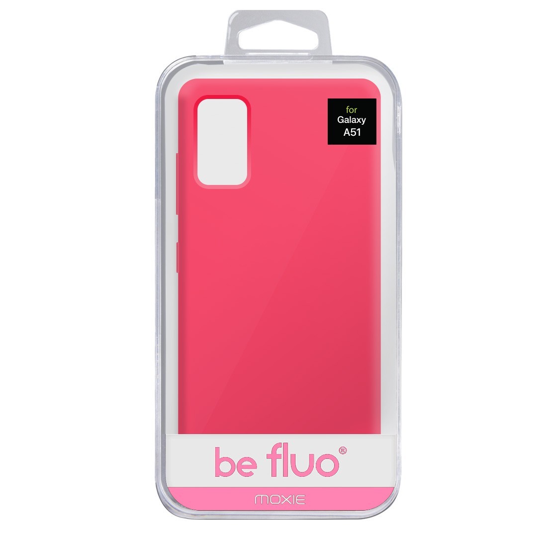 Coque Silicone Be Fluo Anti-chocs et Anti-rayures Intérieur Microfibre pour Galaxy A51 - Rose vif