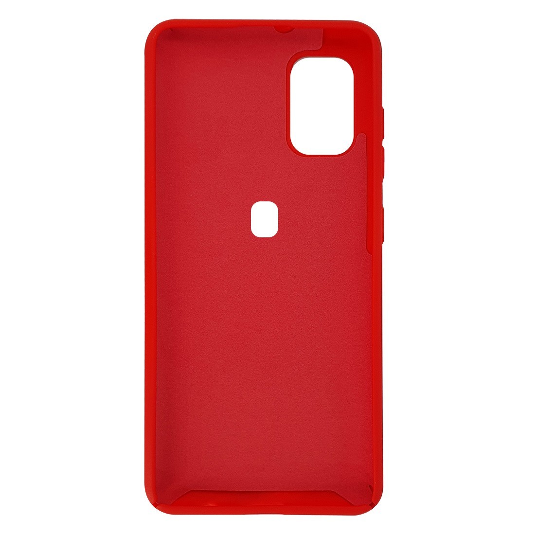 Coque Silicone Be Fluo Anti-chocs et Anti-rayures Intérieur Microfibre pour Galaxy A21S - Rouge