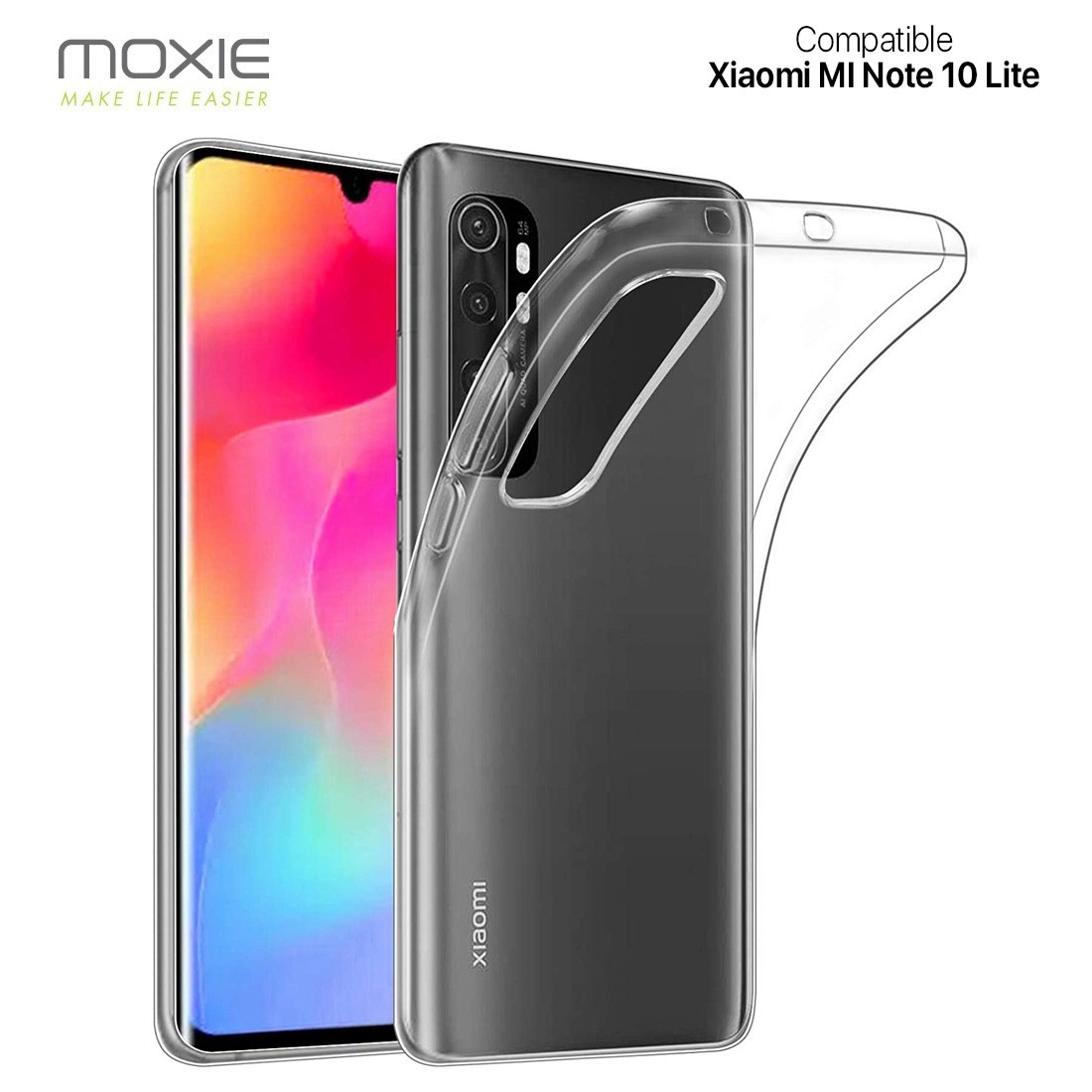 Coque Xiaomi MI Note 10 Lite en TPU souple - Transparent